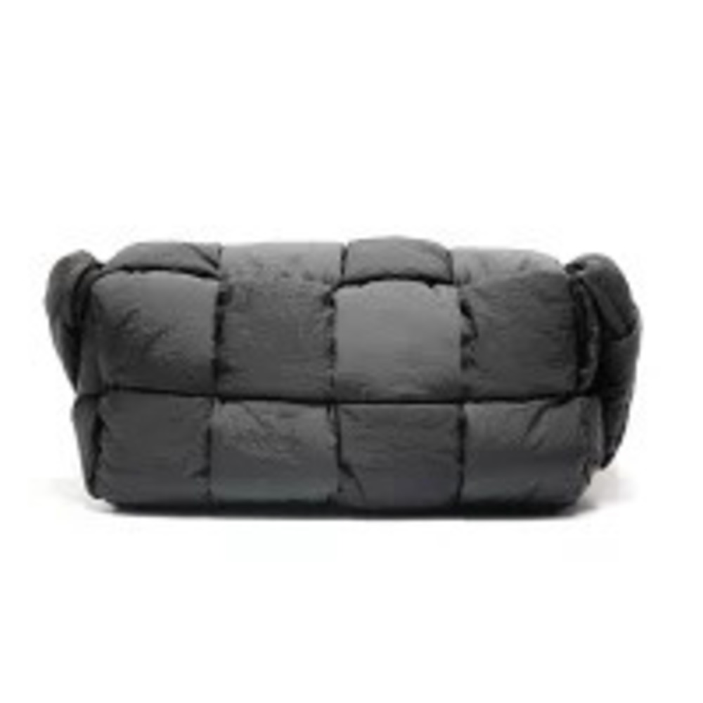 Bottega Veneta Black Tech Cassette Bag Padded Shoulder Black